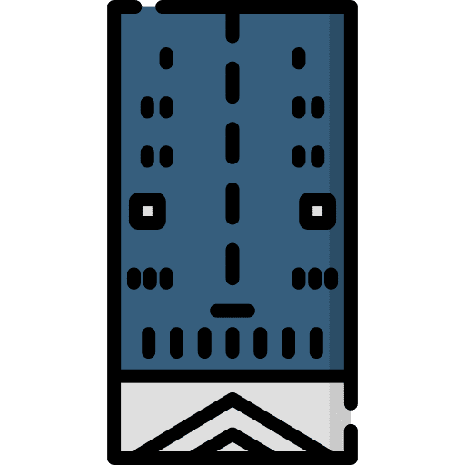 Runaway travel landing transportation icon Runaway travel landing transportation icon