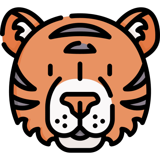 Tiger tiger mammal zoo icon