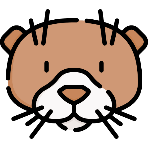 Otter zoo animals wild life icon