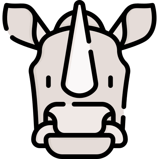 Rhino zoology rhino animals icon Rhino zoology rhino animals icon