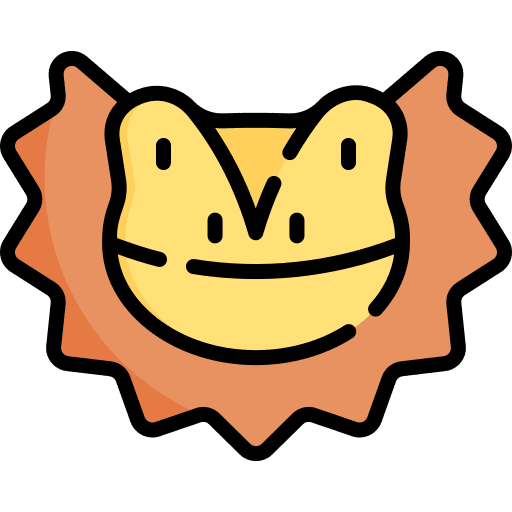 Bearded dragon fauna lizard jungle icon Bearded dragon fauna lizard jungle icon
