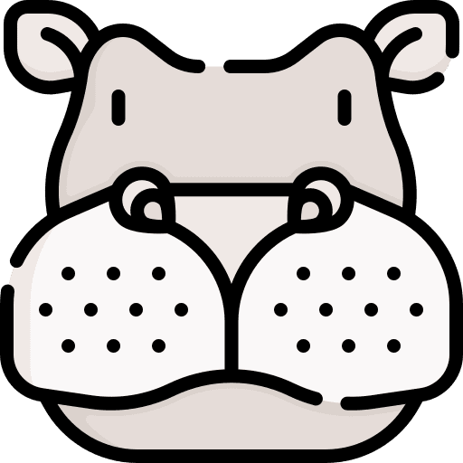Hippo fauna hippo animals icon Hippo fauna hippo animals icon