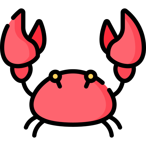 Crab animals aquatic seafood icon