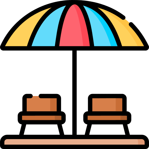 Lounger holidays lounger summertime icon