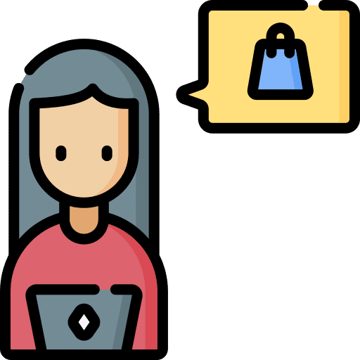 Buyer user computer people icon