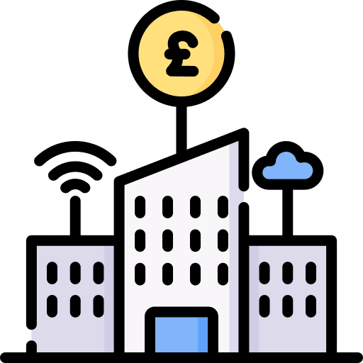 Office business and finance business architecture and city icon