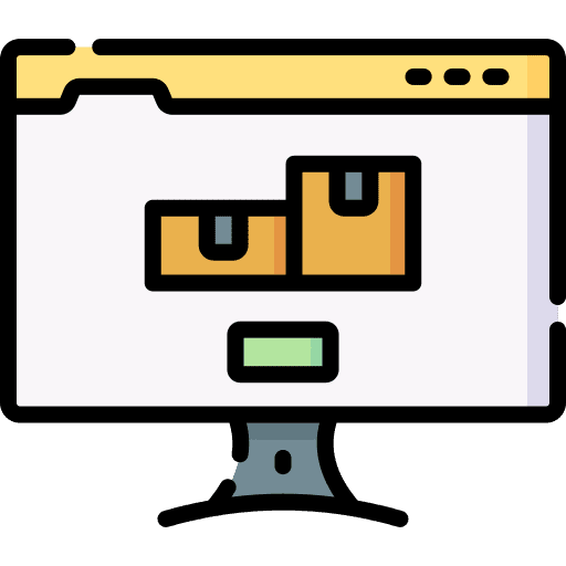 Product ecommerce monitor digital economy icon