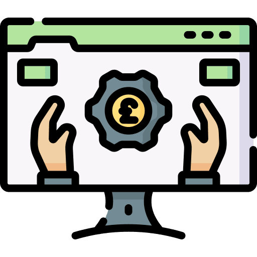 Service computer cloud computing gear icon