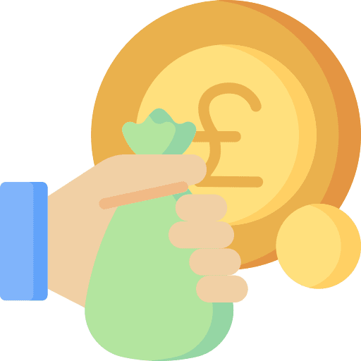 Capital stock market pound capital icon