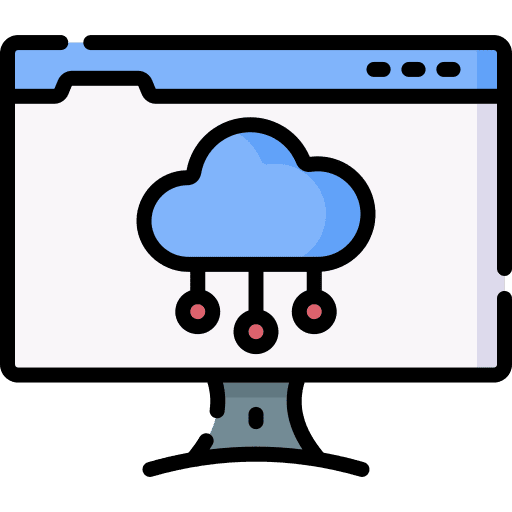 Cloud browser computing cloud computing icon
