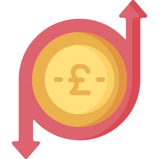 Agile pound agile business and finance icon