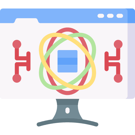 Data science data analytics computer seo and web icon