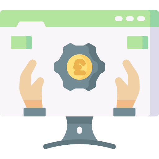 Service gear computer cloud computing icon