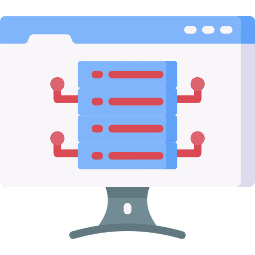 Database browser web browser networking icon