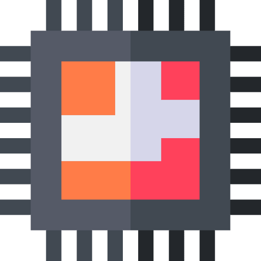 Chip microchip circuit computing icon