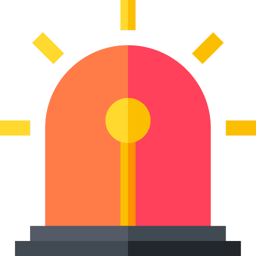 Siren flashlight emergency alert icon Siren flashlight emergency alert icon