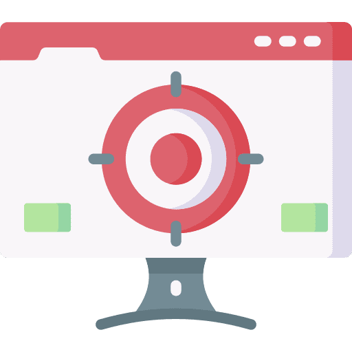 Target advertising target web icon
