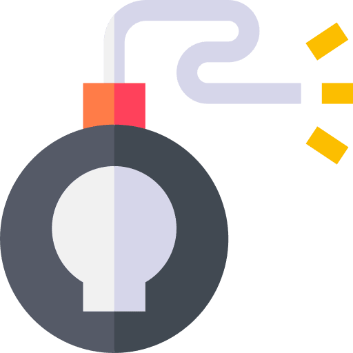 Bomb security threat bomb icon Bomb security threat bomb icon