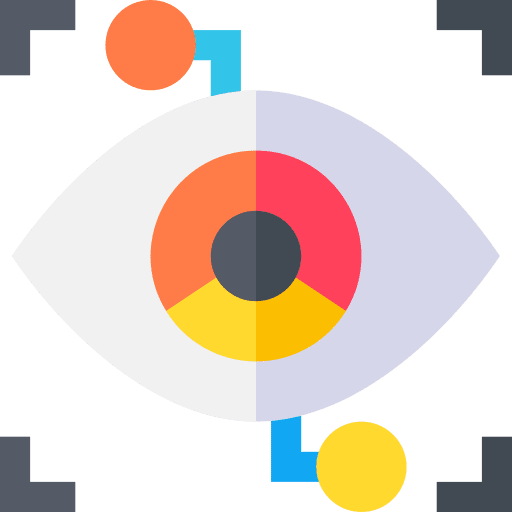 Eye recognition ui eye scan vision icon Eye recognition ui eye scan vision icon