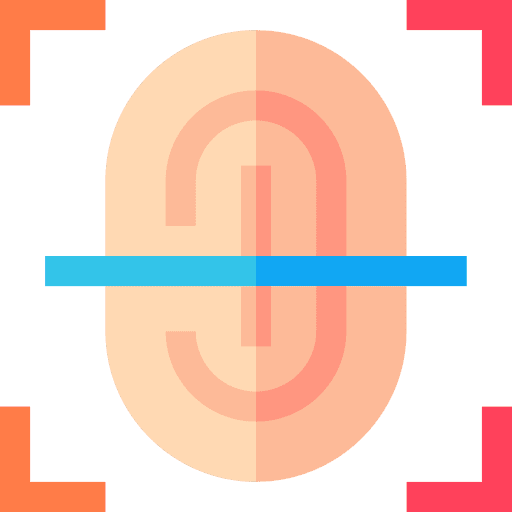 Fingerprint electronics technology security icon Fingerprint electronics technology security icon