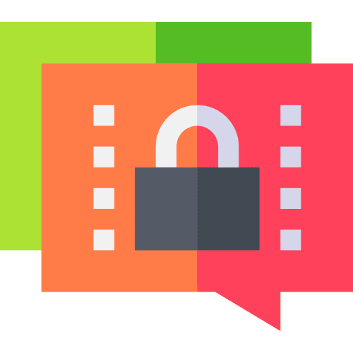 Chat locked chat communications icon Chat locked chat communications icon