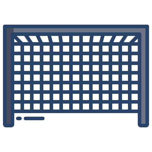 Goal post sport equipment play soccer icon Goal post sport equipment play soccer icon