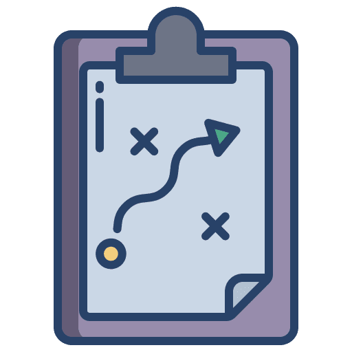Strategy tactics strategy sport icon