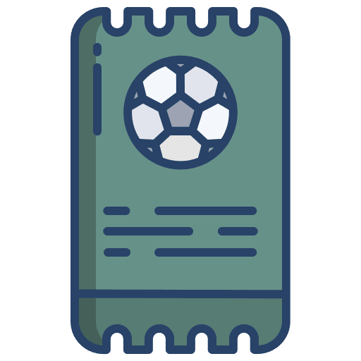 Ticket game ball entertainment icon Ticket game ball entertainment icon