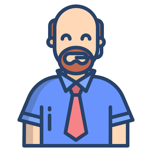 Commentator user reporter man icon Commentator user reporter man icon
