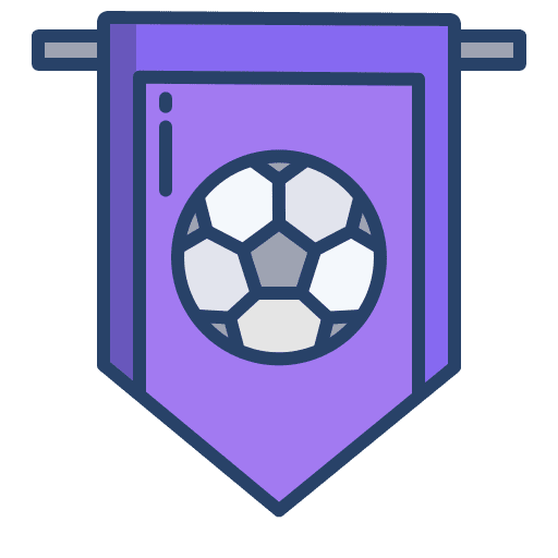 Pennant bunting soccer ball icon Pennant bunting soccer ball icon