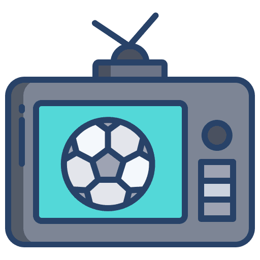 Tv broadcast soccer live sports icon Tv broadcast soccer live sports icon