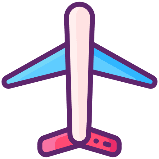 Airplane airport plane flight icon