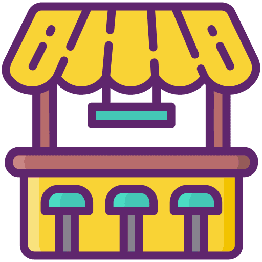 Beach bar holidays sea beach bar icon