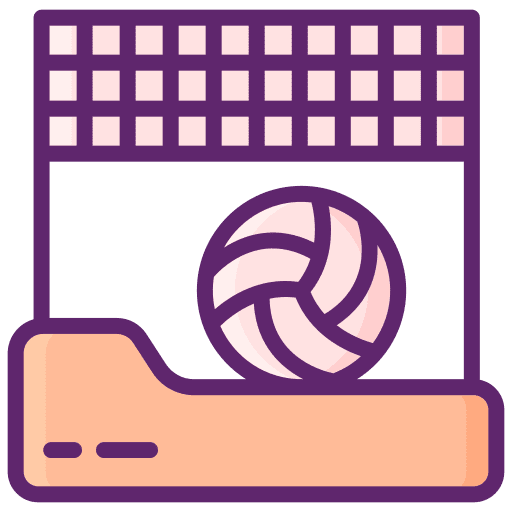 Beach volleyball sports and competition ball equipment icon