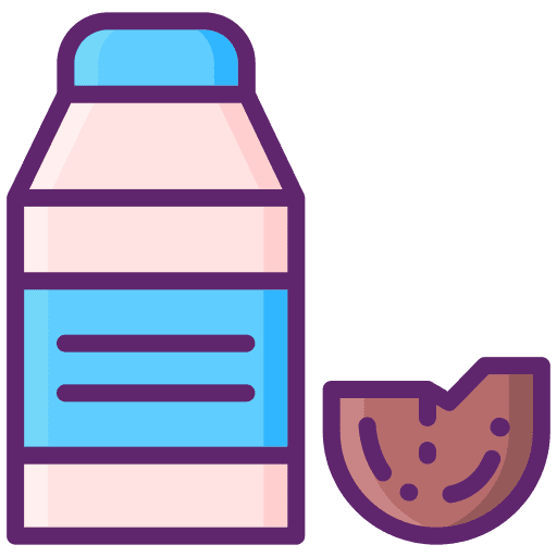 Coconut food and restaurant coconut beverage icon