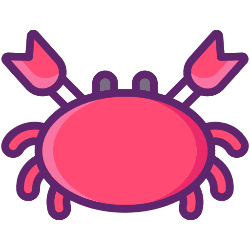 Crab animals animal kingdom seafood icon