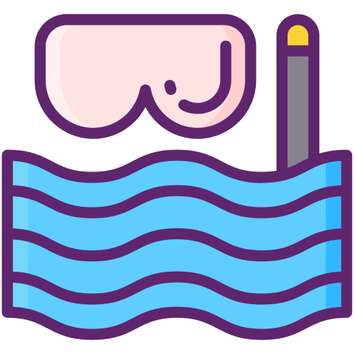 Diving mask water sport adventure sports diving mask icon