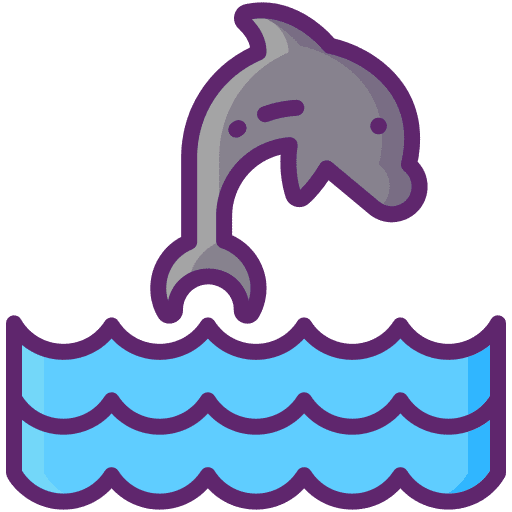 Dolphin mammal dolphin aquarium icon
