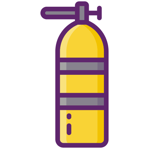 Oxygen tank scuba diving nitro underwater icon