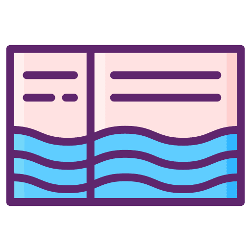 Ticket swimming pool voucher ticket icon
