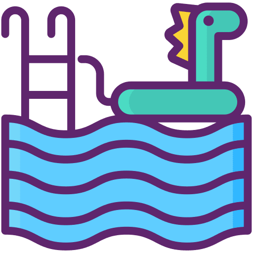Float float ladder rubber ring icon