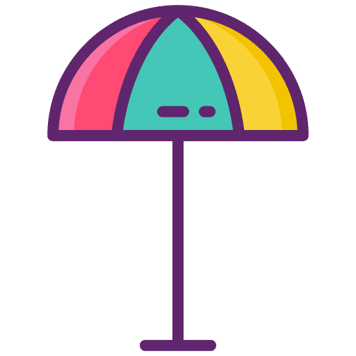 Parasol sun protection sun umbrella parasol icon