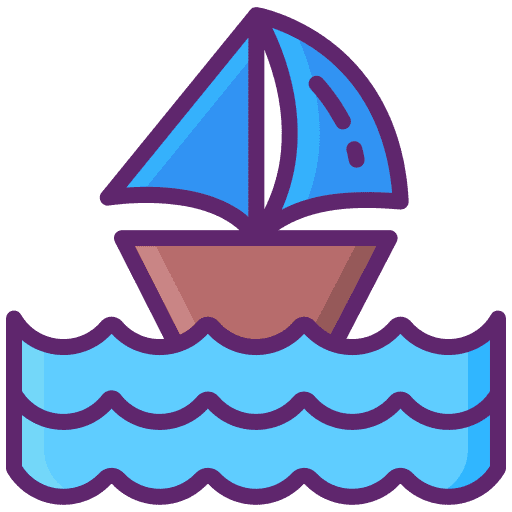 Sailing boat sailing boat ocean sea icon