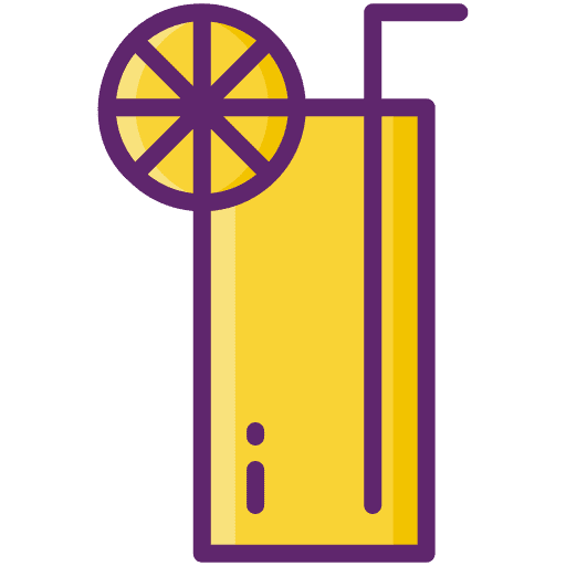 Soft drink straw refreshing beverage icon