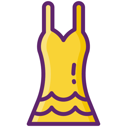 Dress clothes femenine dress icon
