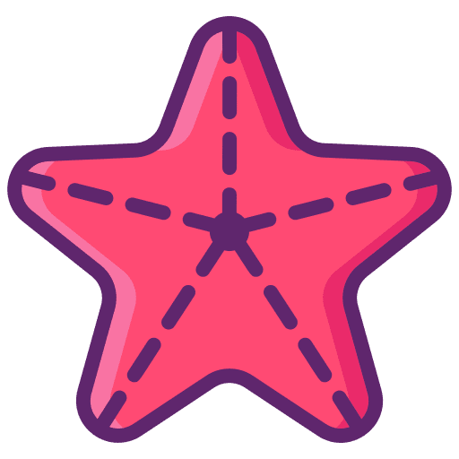 Starfish invertebrate starfish sea life icon