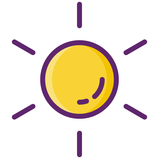 Sun meteorology weather warm icon