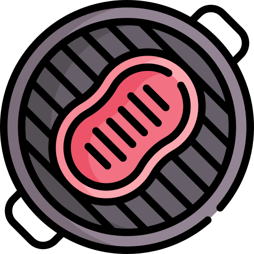Barbecue raw food food protein icon Barbecue raw food food protein icon