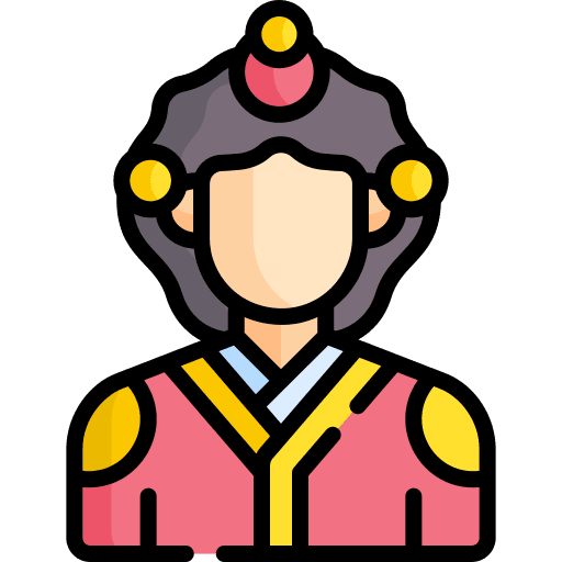 Empress woman avatar asian icon Empress woman avatar asian icon