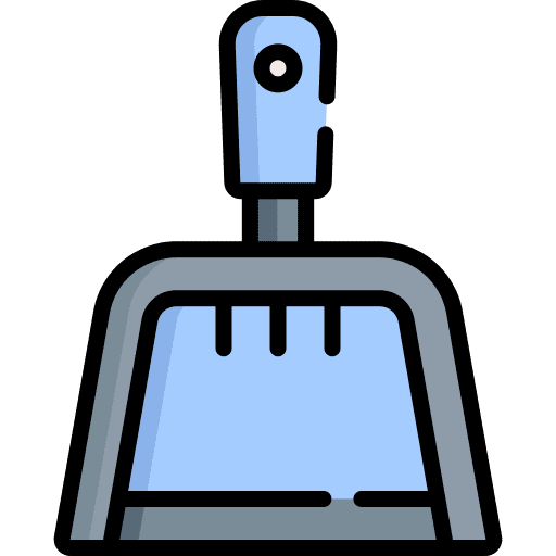 Dustpan clean tools wiping icon Dustpan clean tools wiping icon